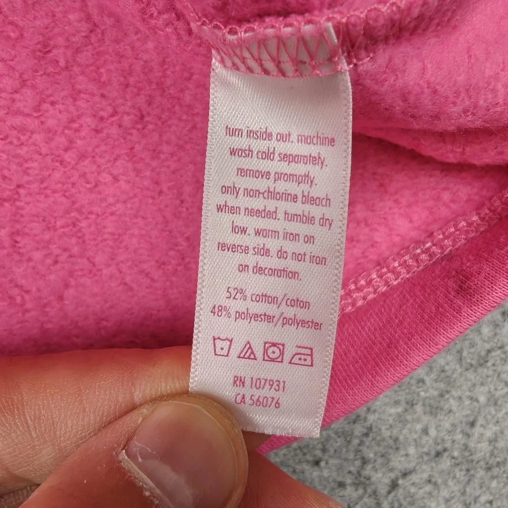Justice Hoodie Girls 12 Pink Fleece Ombre Tie Dye Logo Drawstring Hem Pullover